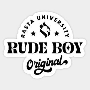 Rasta University Rude Boy Original Reggae Sticker